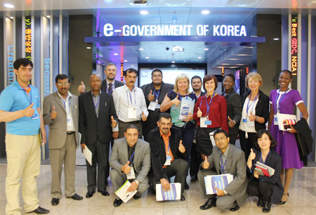 A visit of Delegation of Global e-Gov. Leadership Program