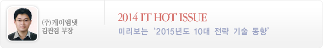 2014 IT HOT ISSUE -미리보는 2015년도 10대 전략기술동향(케이엠넷 김관겸 부장)