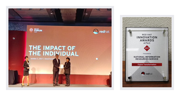 Digital Innovation Award at 「Redhat Forum Seoul 2017」