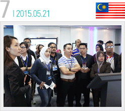 말레이시아 IT 초급관리자 공무원 일행 센터 방문