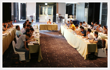 NIRS 운영 성숙도 제고 워크숍을 진행하고 있다.